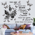 Inspirational Wall Decals You are Quote Wall Stickers Peel and Stick Wall Decor Motivational Saying Positive Wall Sticker for Girls Living Room Nursery Playroom Bedroom Daycare Decor