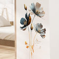3D Wall Stickers DIY Flower Wall Decal Removable Waterproof Wall Art Decor for Bedroom Living Room Offices Home Decoration (Floral)