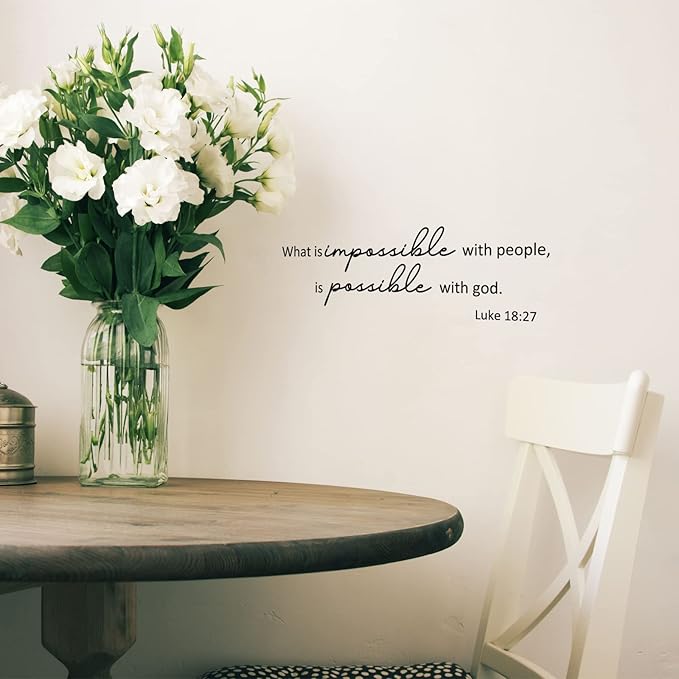BBTO Bible Verse Wall Stickers Inspirational Quote Wall Decals Religious Motivational Scripture Sticker Peel and Stick for Bedroom Living Room Office Bathroom(Encourage One Another)