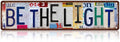 Vintage Be the light Street Sign Wall Decor Metal Tin Signs for Bar Home Bedroom Garage