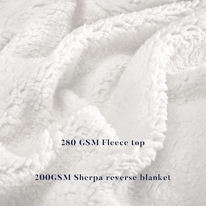 BEAUTEX Sherpa Fleece Throw Blanket Twin Size for Couch - Thick and Warm Blanket for Winter, Fluffy Flannel Plush Twin Blanket, Fuzzy Blue Cuddle Blankets for Couch Bed Sofa (60" x 80", NavyBlue)