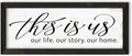 This Is Us Wall Decor: Decorations For Family Photo Wall - Rustic RV/Home Decor Signs - Family Wall Decor For Living Room Bedroom