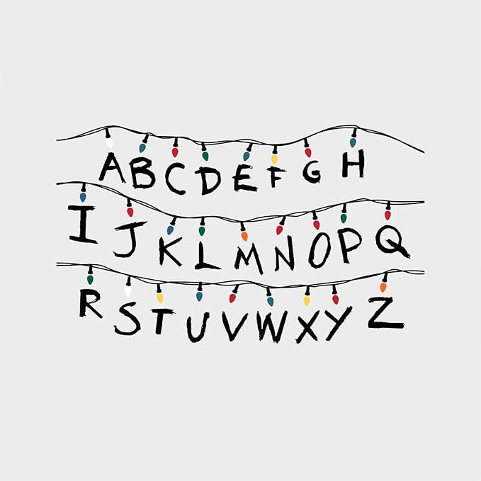 RoomMates RMK5240GM Netflix Stranger Things Christmas Light Peel and Stick Giant Wall Decals with Alphabet
