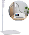 Bedside Retractable CPAP Hose Holder - (Wall-Damage-Free) White Adjustable Height Hook for Hanging Mask & Tubing to Keep CPAP Supplies Tidy & Boosts Sleep Quality