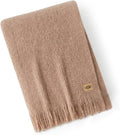 UGG Knit Throw Blanket – Soft Lightweight Throw Blanket for Couch, Bed Throws or Luxury Home Decor, Blankets & Throws for Home, Living Room and Bedroom, 50" x 70" (Margot) (Brown)