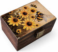 RK Collections Bee Trinket Box I Animal Jewelry Keepsake Box I Bee Lovers Gift Idea For Animals (4x2.75)