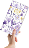 Pocket Calendar 2026-2027, Purple 2026-2027 Monthly Planner - 3.7" x 6.7" - Runs from January 2026 Until December 2027, Small Pocket Calendar 2026 with PVC Cover for Planning