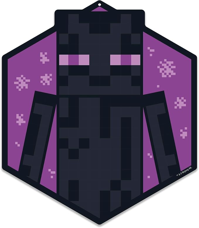 Open Road Brands Minecraft Enderman Metal Wall Decor - Fun Enderman Sign for Bedroom or Game Room