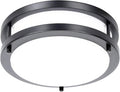 Drosbey 50W Dimmable LED Ceiling Light Fixture, Kitchen Light Fixtures, 13.2 inch Flush Mount Ceiling Lights for Bedroom, Bathroom, 2700K/3000K/3500K/4000K/5000K Selectable, Super Bright 5000LM, Black