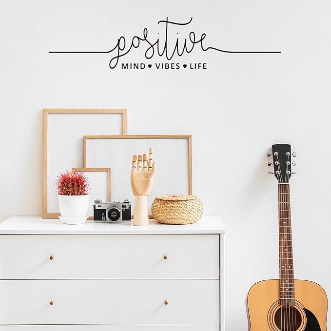 Zonon 5 Sheets Vinyl Wall Decals Peel and Stick Inspirational Quotes Decals Motivational Wall Stickers for Mirror Bedroom Living Room Office Bathroom(Don't Worry)