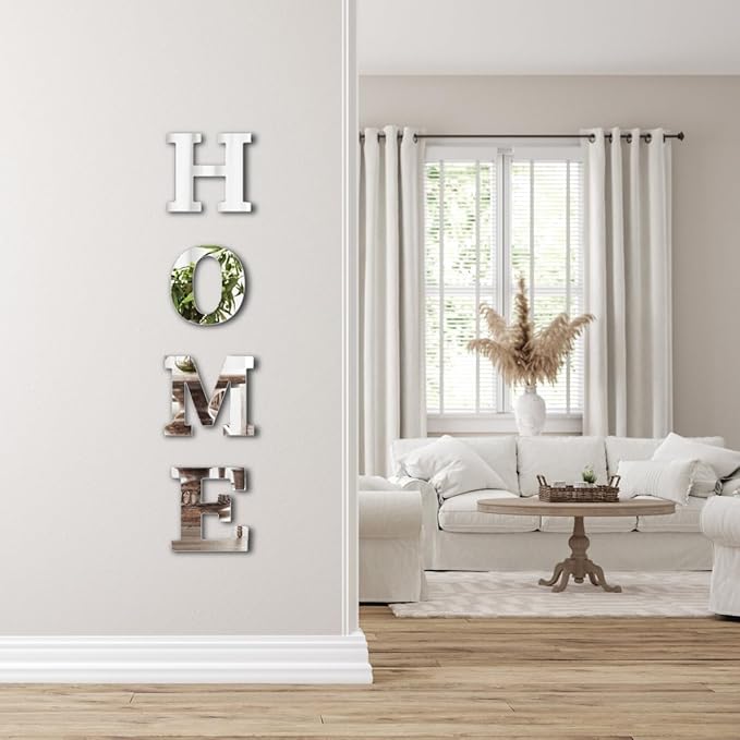 Wall Decor Upgrade Home Signs Mirrors Home Decor Mirror Wall Stickers Living Room Decor Acrylic Wall Decor for Bedroom