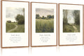 CHDITB christian Path Framed Canvas Wall Art Set, Biblical Verses Wall Decor, scripture Spiritual Wall Painting, Vintage the way the truth the life Art Prints for Church Zen Room Office 24"x36"x3