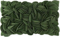 KINGROSE 3D Flower Throw Pillow Cover Solid Decorative Accent Pillow Case Soft Cushion Cover for Sofa Couch Chair Bed 12 x 20 Inches Grass Green
