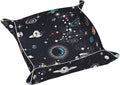 Space Galaxy Constellation Leather Vanity Tray Desktop Storage Organizer, Decorative Catchall Perfume Tray, Bathroom Valet Tray,Nightstand Caddy Holder for Keys Phone Wallet Coin Jewelry, S