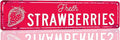 Strawberry Sign Vintage Metal Tin Sign Fresh Strawberries Signs Farmers Market Decor Home Kitchen Cottage Farm Art Plaque Wall Decoration 16x4 Inches