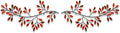 Hotop 2 Pieces Metal Tree Leaf Wall Decor Vine Olive Branch Leaf Wall Art Wrought Iron Scroll Sculptures Above the Bed, Living Room, Outdoor Decoration(Classic Style,Rusty Color)