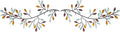 Hotop 2 Pieces Metal Tree Leaf Wall Decor Vine Olive Branch Leaf Wall Art Wrought Iron Scroll Sculptures Above the Bed, Living Room, Outdoor Decoration(Classic Style,Elegant Color)
