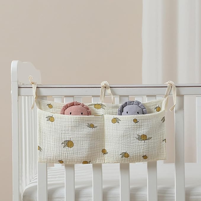 Baby Bedside Hanging Bag Portable Diaper Storage Bottle Organization Hanging Storage Bag Baby Bedding Bedside Accessories