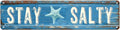 Beach Wall Decor Summer Decorations For Home Bedroom Metal Tin Sign Beach Themed Room Decor Starfish Wall Decor House Bathroom Decor Stay Salty Metal Tin Signs 4x16 Inch