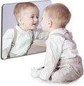 1Pcs 11.75"x11.75" Kids Safety Shatterproof Mirror for Wall, Plastic Mirror Wall Mounted, Made of Unbreakable Acrylic Non-Glass, Thick 1/8", Great for Bedroom Door Closet, Kids' Rooms Mirrors