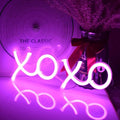 Ulalaza Neon Light Sign LED XOXO Night Lights USB Operated Decorative Marquee Sign Bar Pub Store Club Garage Home Party Decor