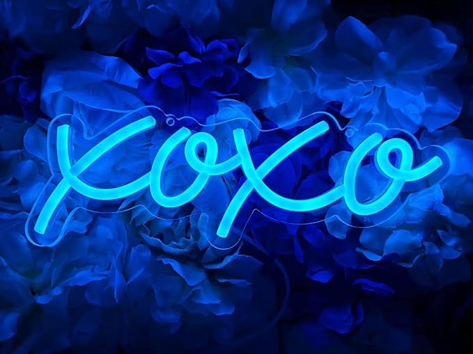 Ulalaza Neon Light Sign LED XOXO Night Lights USB Operated Decorative Marquee Sign Bar Pub Store Club Garage Home Party Decor