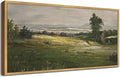 SHENIFY Vintage Framed Wall Art Rustic Cottage Country Riverside Landscape Scenery Home Decor Retro Mountain Decorations for Bedroom Ready to Hang Wall Artwork - 20x40in Natural Framed