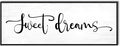 Sweet Dreams Wall Decor Above Bed: 40x15 Inch Framed Canvas Bedroom Wall Art, Farmhouse Bedroom Sign Rustic Hanging Plaque for Master/Guest Room Modern Home Decor