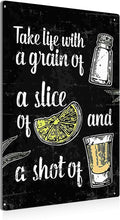 Funny Bar Kitchen Metal Tin Sign Wall Decor Vintage Bar Quote Tin Sign for Home Bar Man Cave Decor Gifts