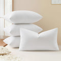MIULEE Pack of 4 12x20 Pillow Inserts, Premium Feather and Down Decorative Throw Pillows, Fluffy and Choppable, Cotton Fabric for Sofa Bed Couch