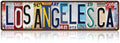 Vintage City Street Sign Los Angeles,CA Wall Decor Metal Tin Signs for Bar Home Bedroom Garage
