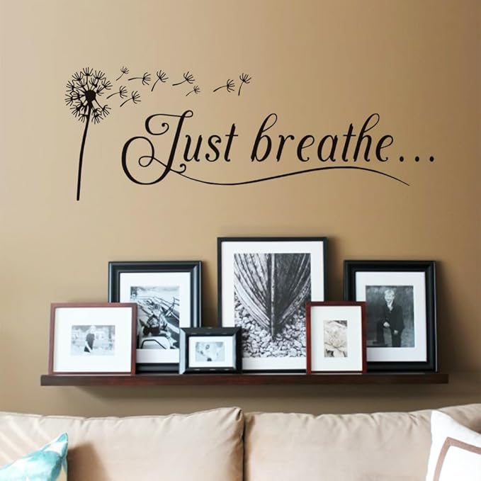 Dandelion Wall Decals, Graphics Stickers for Bedroom Living Room Bathroom Decor 23×8In