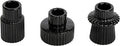 Vixdonos Taper Glass Candlestick Holders Tealight Candle Holders for Table Centerpieces, Wedding Decor and Dinner Party (3 Pcs, Black)