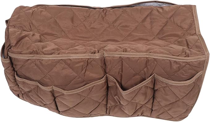 Anti Slip Sofa Armrest Organizer - Arm Chair Bedside Caddy Storage Organizer - Multi Pockets Couch Beside Caddy For Cell Phone Remote Control Magazines