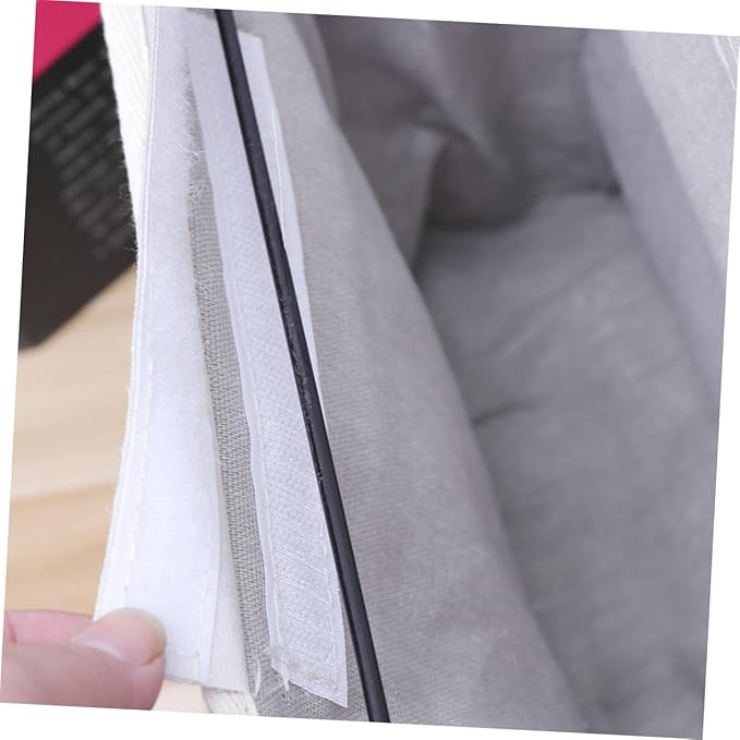 Luxshiny 1Pc Felt Fabric Bedside Storage Bag Organizer Grey Hanging Container for Dorm Car Bed Rails for Phone Snacks Books Chargers Versatile Storage