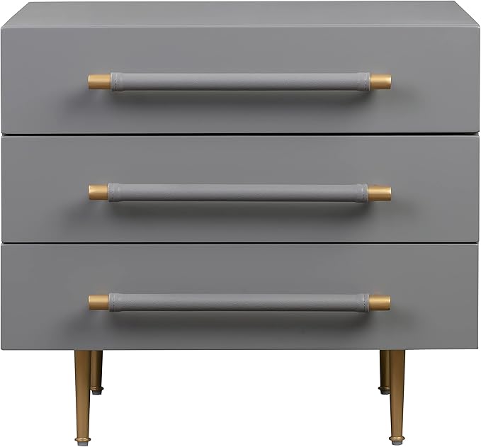 Tov Furniture Trident Nightstand (Grey)
