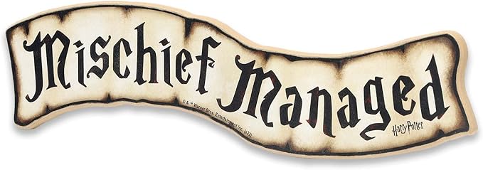 Harry Potter Mischief Managed Rustic Wood Wall Decor - Vintage Mischief Managed Sign for Home Decorating