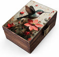 RK Collections Hummingbird Trinket Box I Bird Jewelry Keepsake Box I Hummingbird Lovers Gift Idea For Animals (4x2.75)