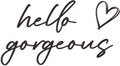 Rajukit Metal Hello Gorgeous Wall Decor – Rustic & Chic Metal Hello Gorgeous Sign Wall Art Decor for for Bedroom Living Room