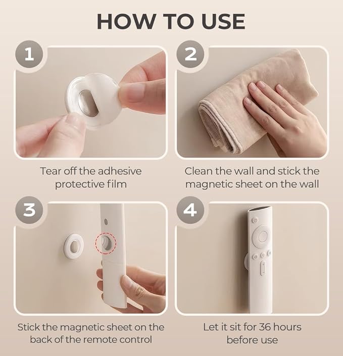 KAMOJI Magnetic Remote Control Holder, 2025 New Silicone Remote Control Organizer Wall Mount Hole Free, Upgrade Strong Adhesive TV Remote Charger Holder Multipack Bedside Remote Control Holder (12)