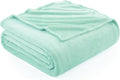 Hansleep Fleece Lake Green King Blanket, Super Soft Flannel Fuzzy Plush Cozy Blanket for All Seasons, Lake Green, King 90x108 Inches