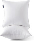 MIULEE 24 x 24 Pillow Inserts (Set of 2) -Decorative Throw Pillows with 100% Cotton Covers Square for Sofa Couch