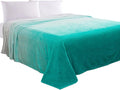 Elegant Comfort Luxury Velvety Feel Blanket, All-Season Lightweight Blanket, Ultra Plush, Soft, Cozy-Fuzzy Flannel Fleece for Couch, Sofa, Bed, Travel, Ombre Design, Full/Queen, Tiffany