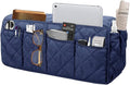 Sofa Armrest Organizer with 14 Pockets, Waterproof, Non-Slip, Space-Saving, Fits Most Couches & Recliners, Black