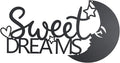 OYEFLY Metal Sweet Dreams Wall Decor,Modern Black Metal Wall Art (style 1)