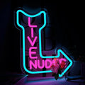 Live Neon Signs, Music LED Neon Light for Wall Decor,Music Studio Light up Sign for Wall Decor Beer,Bar,Bedroom,Party,Club