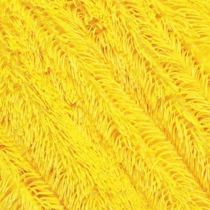 Luxury Shaggy Throw Blanket, Long Pile Plush, Bright Yellow, Soft Decorative Throw for Couch Bed,Gift for Women(51"x63",Bright Yellow)