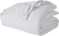 VHC Brands 100% Cotton Waffle Weave Queen Blanket 90"x90", Decorative Lightweight Spring and Summer Throw Blanket, Bedroom Decor for Bed, Couch, or Sofa, White