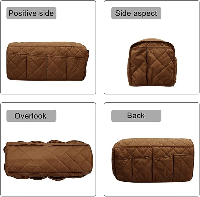 Sofa Armrest Organizer Waterproof Armchair Caddy Remote Control Holder for Recliner Non Slip Recliner Organizer Chair Arm Organizer with 14 Pockets for TV Remotes, Books, Magazines, iPad
