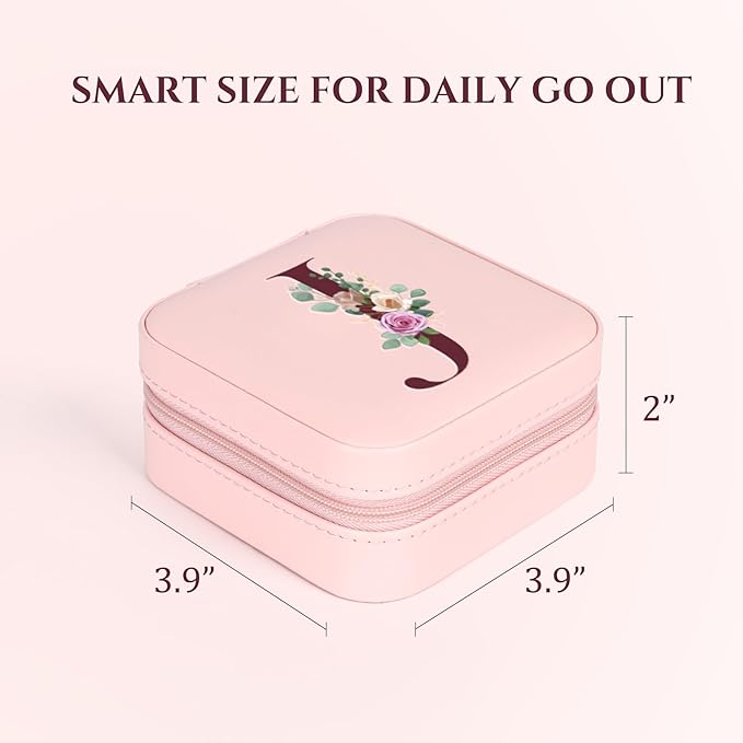 Easter Basket Stuffers for Teens Essentials, Valentines Day Christmas Stocking Stuffers for Women Teen Girl Gifts Trendy Stuff Travel Jewelry Box Case Organizer Personalized Birthday Gifts